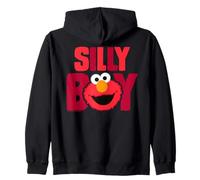 Sesame Street Elmo Cuddle Cute Sweet Face Silly Classic Boy Zip Hoodie