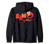 Sesame Street Elmo Cuddle Cute Sweet Face Wow Classic Pose Zip Hoodie