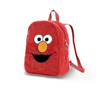 Sesame Street Elmo Face-Plush Backpack, Red, 22 x 27 cm, Capacity 7 L