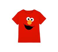 Sesame Street Elmo Face T-Shirt in Red | Size: 5-6 Years Sesame Street Red 5-6 Years