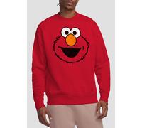 Sesame Street Elmo Full Face Sweatshirt, Red | Size: Medium Sesame Street Red M