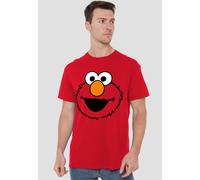 Sesame Street Elmo Full Face T-Shirt, Red | Size: 2XL Sesame Street Red 2XL