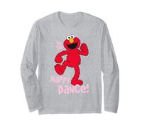 Sesame Street Elmo Happy Dance Nostalgic Love Heart Style Long Sleeve T-Shirt