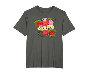 Sesame Street Elmo Hearts And Roses Tattoo T-Shirt