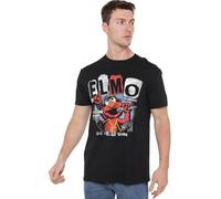 Sesame Street Elmo in Concert Tee Unisex T Shirt, Black, Medium