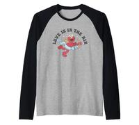 Sesame Street Elmo Love is in The Air Raglan Baseball Tee