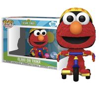 Funko POP Rides: Sesame Street Elmo on Trike Flocked 2024 Target Con Exclusvie Vinyl Figure, Red