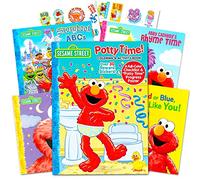 Sesame Street Elmo Potty Training Book Set -- 2 Books (Potty Time Songs Sing Along Book, Potty Time Coloring and Activity Book with Potty Chart, Reward Stickers and Checklist) by Elmo Potty Book