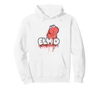 Sesame Street Elmo Simple Spray Paint Graffiti Tag Pullover Hoodie