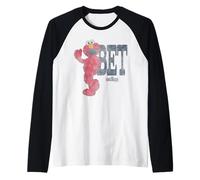 Sesame Street Elmo Standing Bet Raglan Baseball Tee