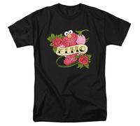 Sesame Street Elmo Tattoo Unisex T Shirt, Black, XX-Large