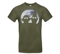 Sesame Street Ernie and Bert in the Moonlight Shadow Men's T-Shirt 100% Cotton Moonnight Sesame Street, khaki, XXL