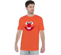 Sesame Street Ernie Face Unisex T Shirt, Orange, X-Large