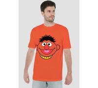 Sesame Street Ernie Full Face T-Shirt, Orange | Size: Medium Sesame Street Orange M