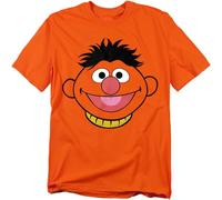 Sesame Street Ernie Full Face Unisex T Shirt, Orange, Small