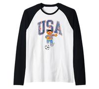 Sesame Street Ernie USA Soccer Raglan Baseball Tee