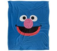 Sesame Street Face Grover Blanket