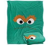 Sesame Street Face Oscar The Grouch Blanket Multicoloured (One Size)