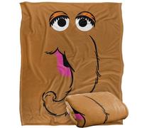 Sesame Street Face Snuffleupagus Blanket Multicoloured (One Size)
