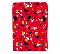 Sesame Street Fleece Elmo Blanket - Red/Black/White