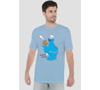 Sesame Street Freshly Baked T-Shirt, Light Blue | Size: Medium Sesame Street Light Blue M