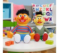 Sesame Street Friends Bert and Ernie 8-inch 2-Piece Sustainable Plush Stuffed Animals Set, Officially Licensed Kids Toys for Ages 18 Month, Gifts and Presents by Just Play