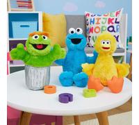 Sesame Street Friends Cookie Monster Big Bird and Oscar 8-inch 3-pie