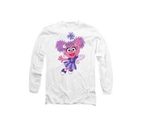 Sesame Street Furry Friends Forever! Abby Cadabby Unisex Long Sleeve T Shirt, White, Small