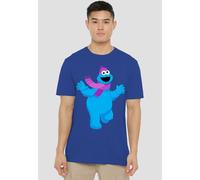 Sesame Street Furry Friends Forever Cookie Monster T-Shirt, Royal in Blue | Size: Medium Sesame Street Blue M