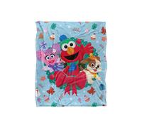 Sesame Street Furry Friends Forever Elmo Abby Wreath Silky Touch Super Soft Throw Blanket 152 X 127 cm Sesame Street White One Size