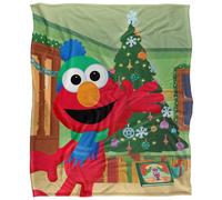 Sesame Street Furry Friends Forever Silky Elmo Supersoft Blanket Multicoloured (One Size)