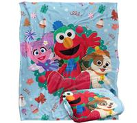 Sesame Street Furry Friends Wreath Blanket Multicoloured (One Size)