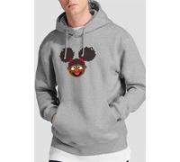 Sesame Street Gabrielle Face Hoodie, Athletic Heather Sesame Street Grey XXL