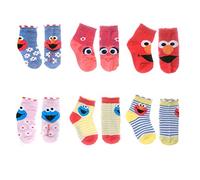 Sesame Street Girls Quarter Socks, Chambray Heather, X-Small