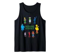 Sesame Street Group Sketch Character Tank Top