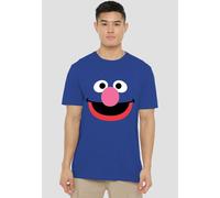Sesame Street Grover Face T-Shirt, Royal Sesame Street Blue S