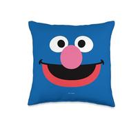 Sesame Street Grover Face Throw Pillow, 16x16, Multicolor
