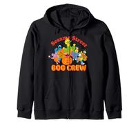Sesame Street Halloween Boo Crew Trick Treat Scary Fun Retro Zip Hoodie