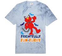 Sesame Street Halloween Elmo Scary Fright Fun Classic Furry Comfort Colors Adult Heavyweight T-Shirt