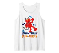 Sesame Street Halloween Elmo Scary Fright Fun Classic Furry Tank Top