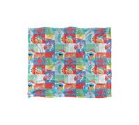 Sesame Street Happy Holiday Squares Pattern Silky Touch Super Soft Throw Blanket 152 X 127 cm