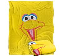 Sesame Street Head Big Bird Blanket Multicoloured (One Size)