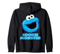 Sesame Street Head Cookie Monster Zip Hoodie