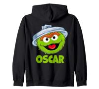 Sesame Street Head Oscar Zip Hoodie