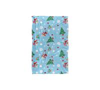 Sesame Street Holiday Footprints In The Snow Pattern Silky Touch Super Soft Throw B | Size: Large Sesame Street Multicolor Large