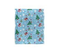 Sesame Street Holiday Footprints In The Snow Pattern Silky Touch Super Soft Throw Blanket 152 X 127 cm Sesame Street White One Size