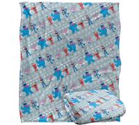Sesame Street Holiday Snow Character Pattern Silky Touch Super Soft Throw Blanket 152 X 127 cm