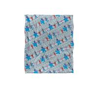 Sesame Street Holiday Snow Character Pattern Silky Touch Super Soft Throw Blanket 152 X 127 cm