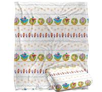 Sesame Street Holiday Wreath Pattern Silky Touch Super Soft Throw Blanket 152 X 127 cm