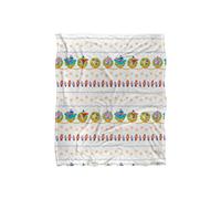 Sesame Street Holiday Wreath Pattern Silky Touch Super Soft Throw Blanket 152 X 127 cm Sesame Street White One Size